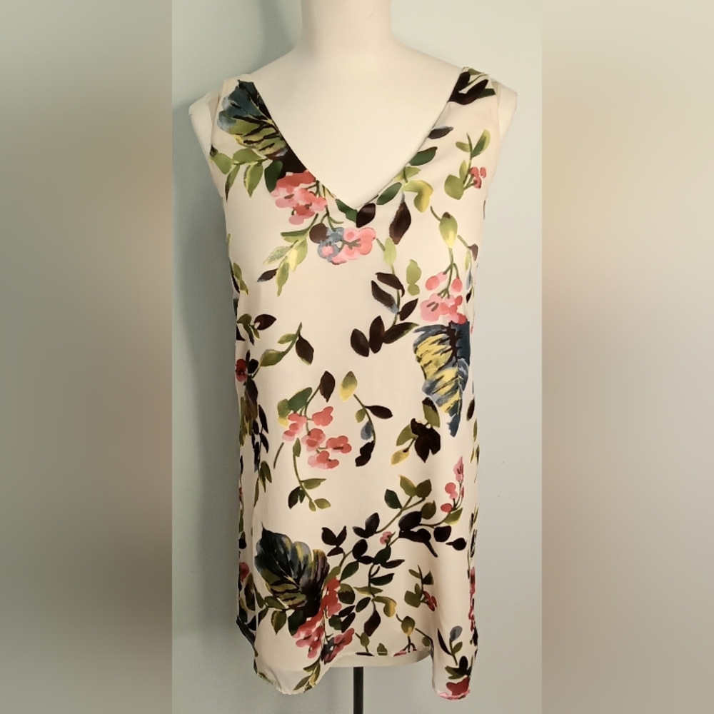 Lavender Brown floral dress
